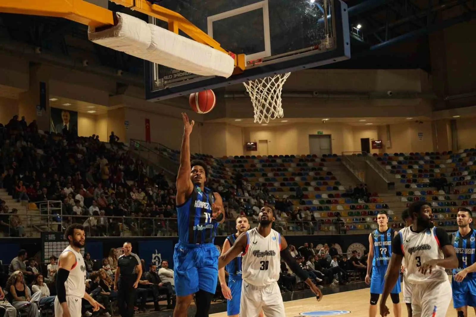 FIBA EUROPE CUP F GRUBU'NDA MÜCADELE EDEN KÖRFEZ BASKET, GRUPTAKİ ÜÇÜNCÜ MAÇTA İNGİLİZ EKİBİ MANCHESTER BASKETBALL'U KONUK ETTİ.