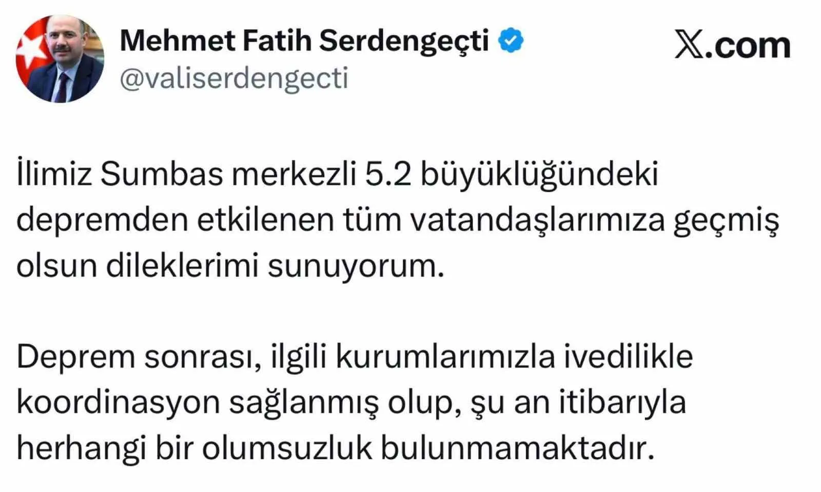 OSMANİYE VALİSİ MEHMET FATİH SERDENGEÇTİ AÇIKLAMA YAPTI