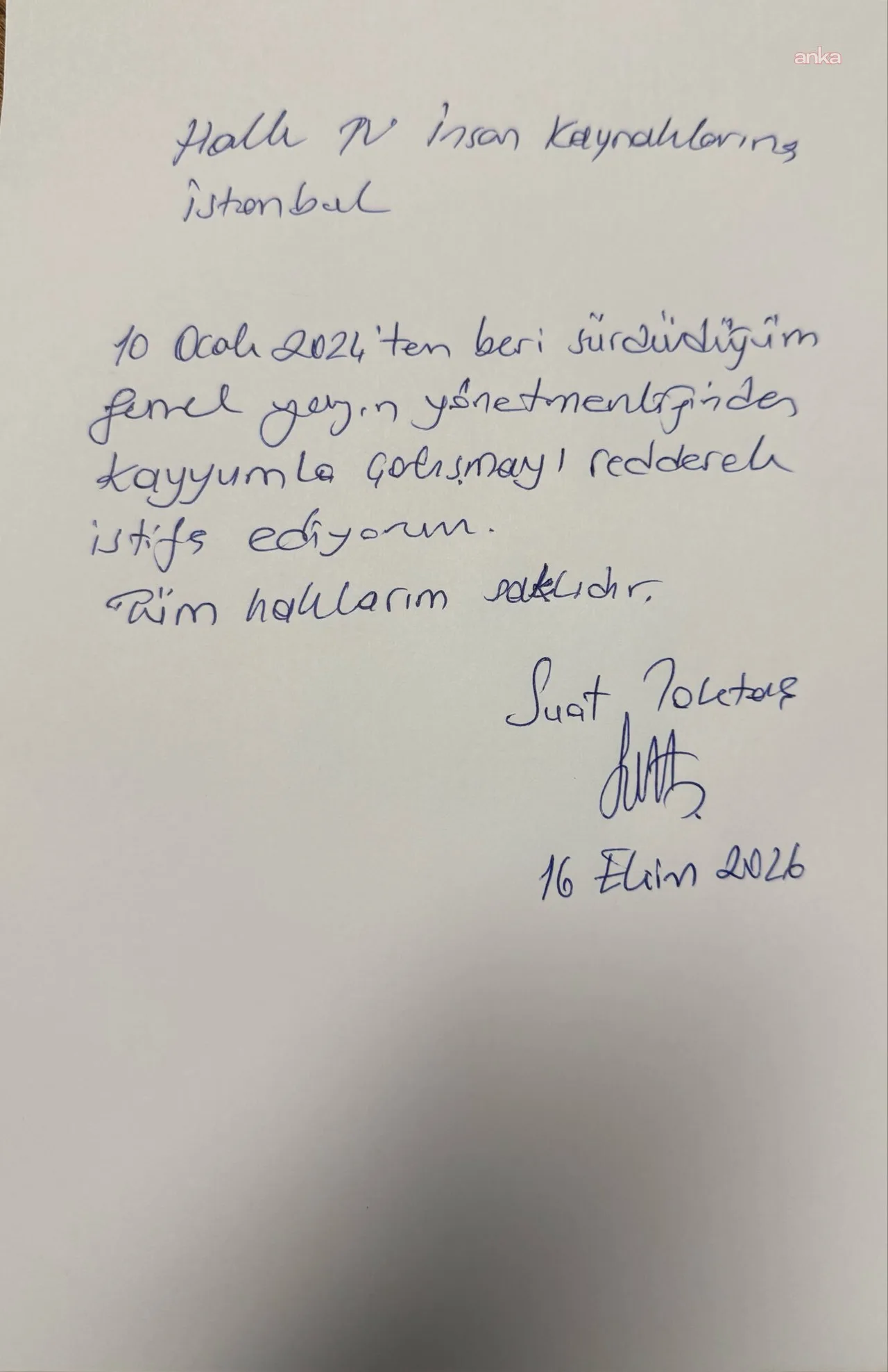 Suat Toktaş, Halk TV genel yayın yönetmenliğinden istifa etti — fotoğraf 3