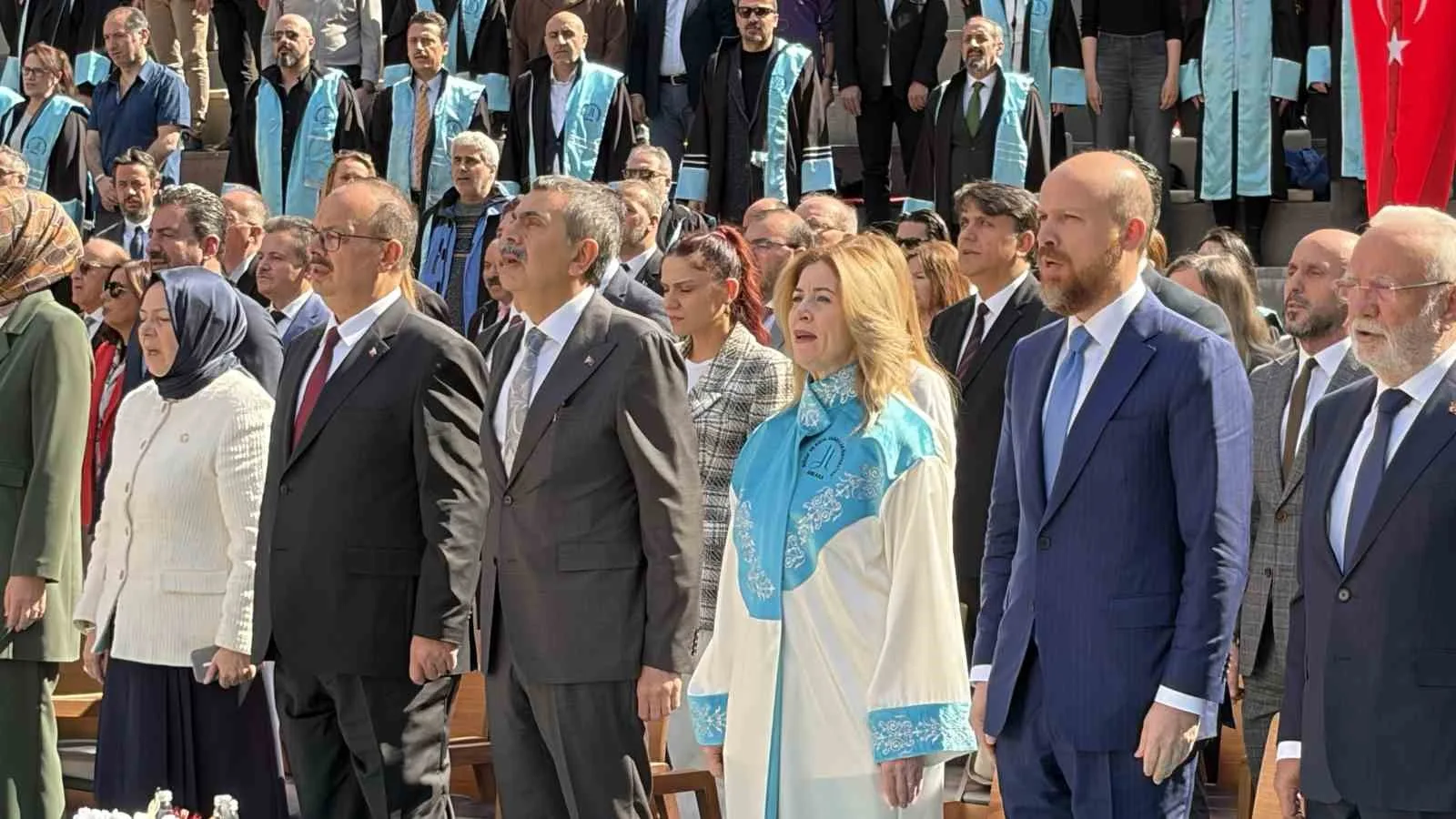 MİLLİ EĞİTİM BAKANI YUSUF TEKİN İLE İLİM YAYMA VAKFI MÜTEVELLİ HEYETİ BAŞKANI NECMEDDİN BİLAL ERDOĞAN, ANKARA MÜZİK VE GÜZEL SANATLAR ÜNİVERSİTESİ 2026-2027 AKADEMİK YILI AÇILIŞ TÖRENİ'NE KATILDI