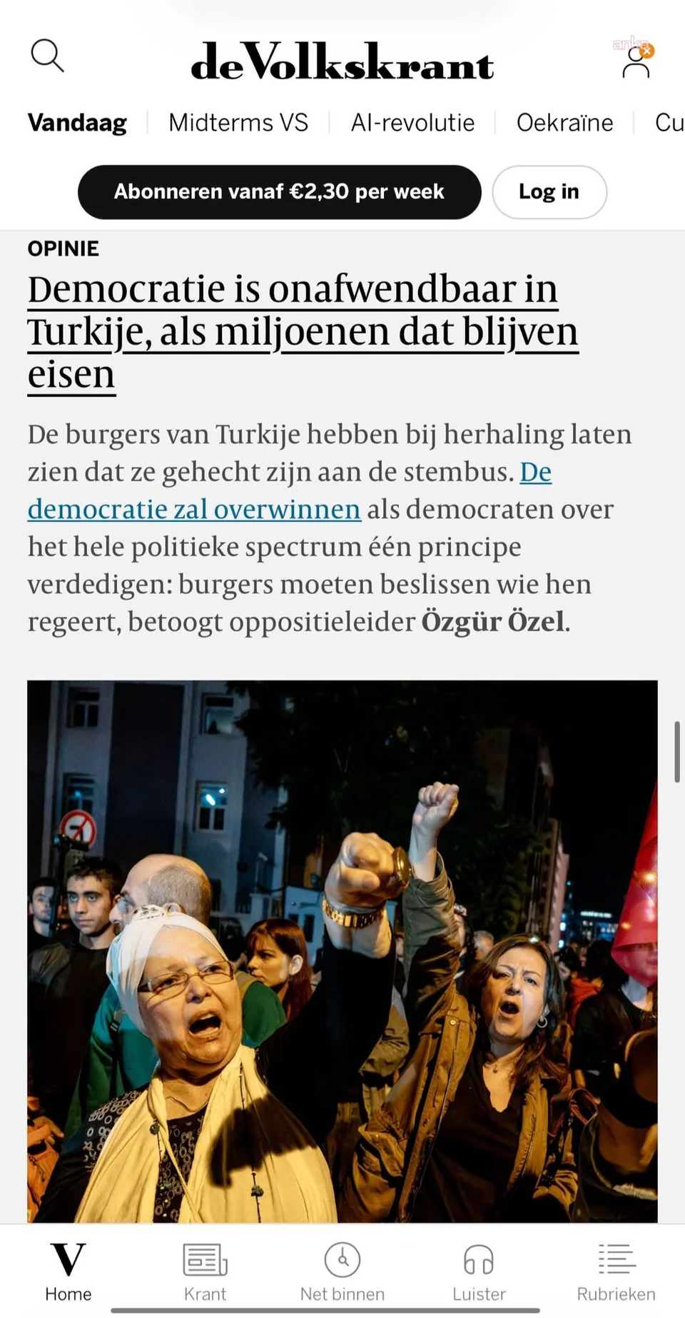 YENİ Parti Genel Başkanı Özgür Özel: "Milyonlar talep etmeye devam ettikçe Türkiye'de demokrasi kaçınılmazdır" — fotoğraf 2