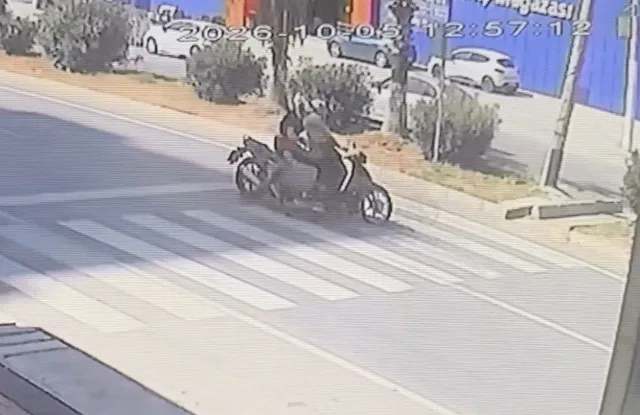 KAZA ANI GÜVENLİK KAMERASINA YANSIDI.