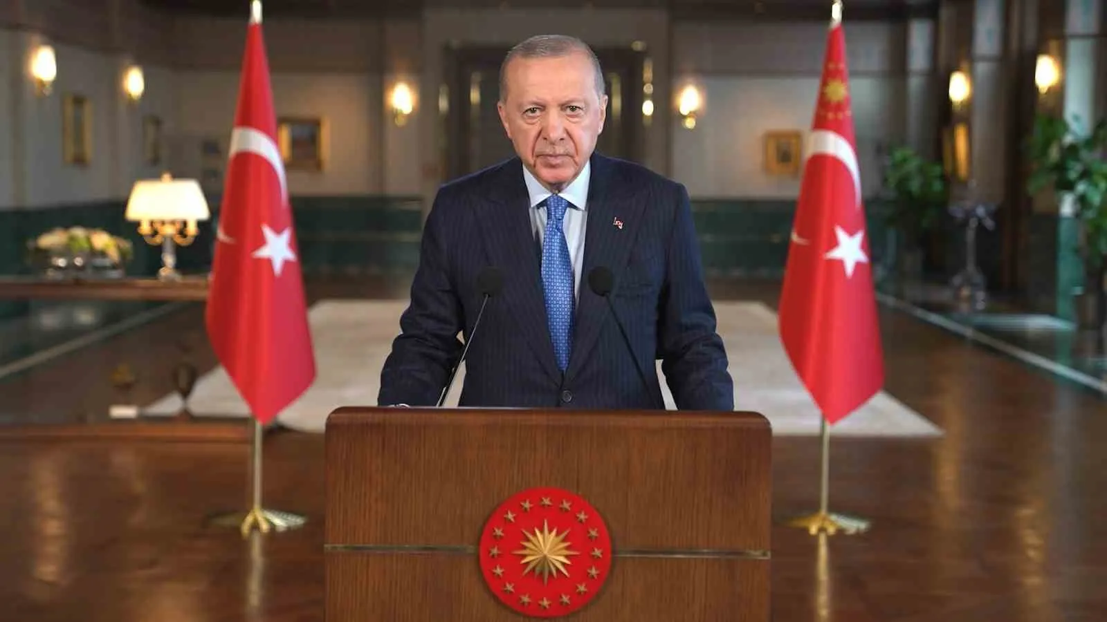 CUMHURBAŞKANI RECEP TAYYİP ERDOĞAN, DIŞİŞLERİ BAKANI HAKAN FİDAN'IN EV SAHİPLİĞİNDE DÜZENLENEN 9. İSTANBUL ARABULUCULUK KONFERANSI'NA BİR VİDEO MESAJ GÖNDERDİ.