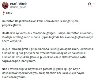 Yusuf Tekin, Gürcistan'la eğitim anlaşmasını açıkladı — fotoğraf 3