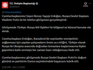 Cumhurbaşkanı Erdoğan, Rusya Devlet Başkanı Putin ile görüştü — fotoğraf 2