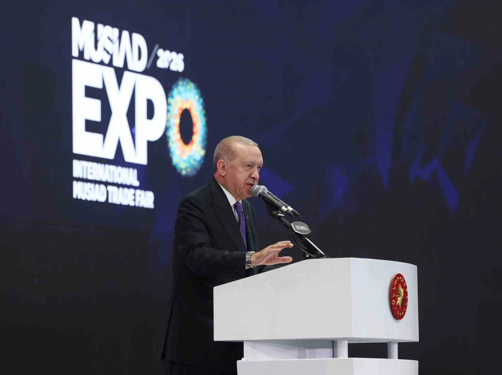 CUMHURBAŞKANI RECEP TAYYİP ERDOĞAN, İSTANBUL FUAR MERKEZİ'NDE "MÜSİAD EXPO ULUSLARARASI TİCARET FUARI VE 29. ULUSLARARASI İŞ FORUMU"NA KATILDI.
