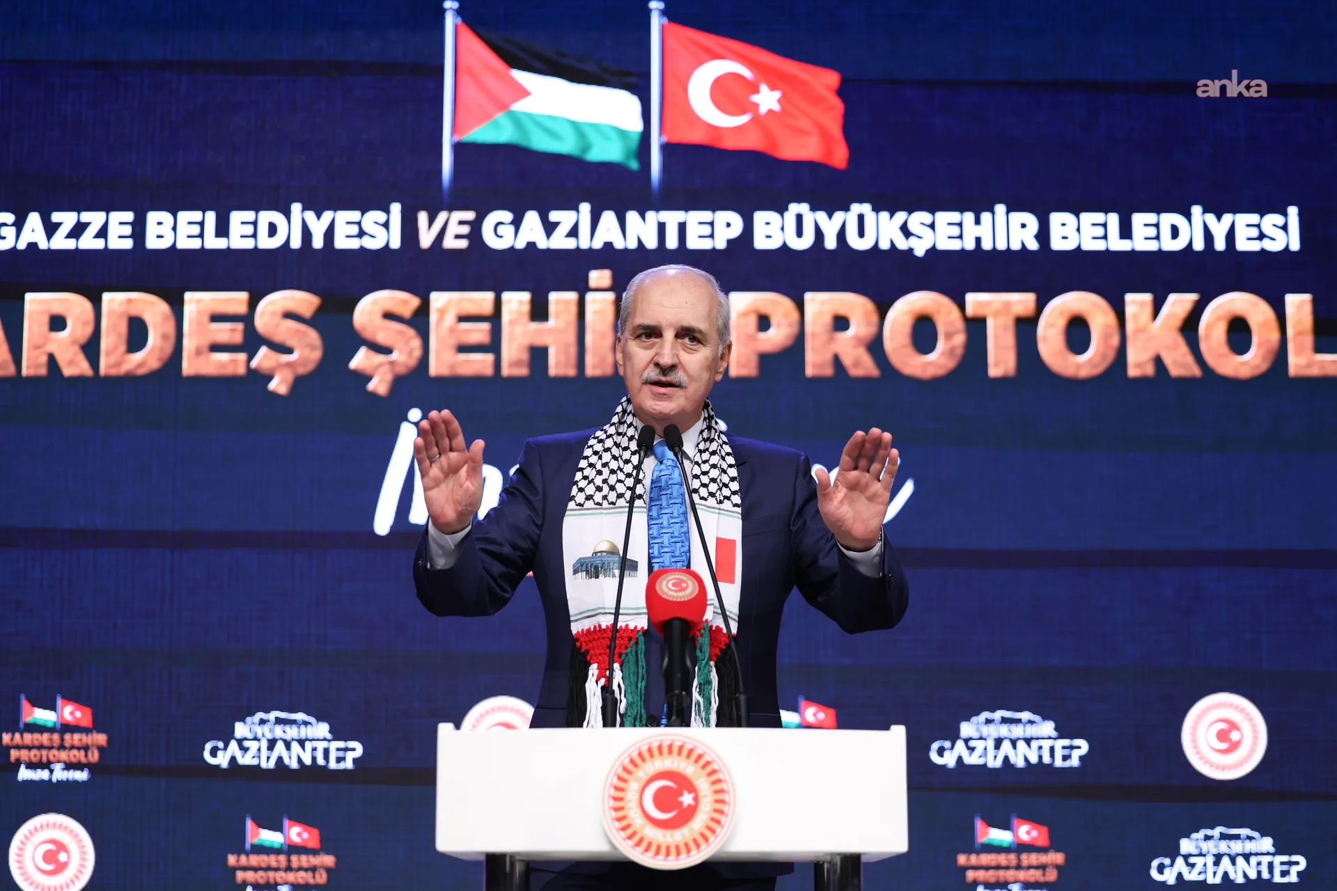 Gaziantep ve Gazze belediyeleri kardeş şehir oldu