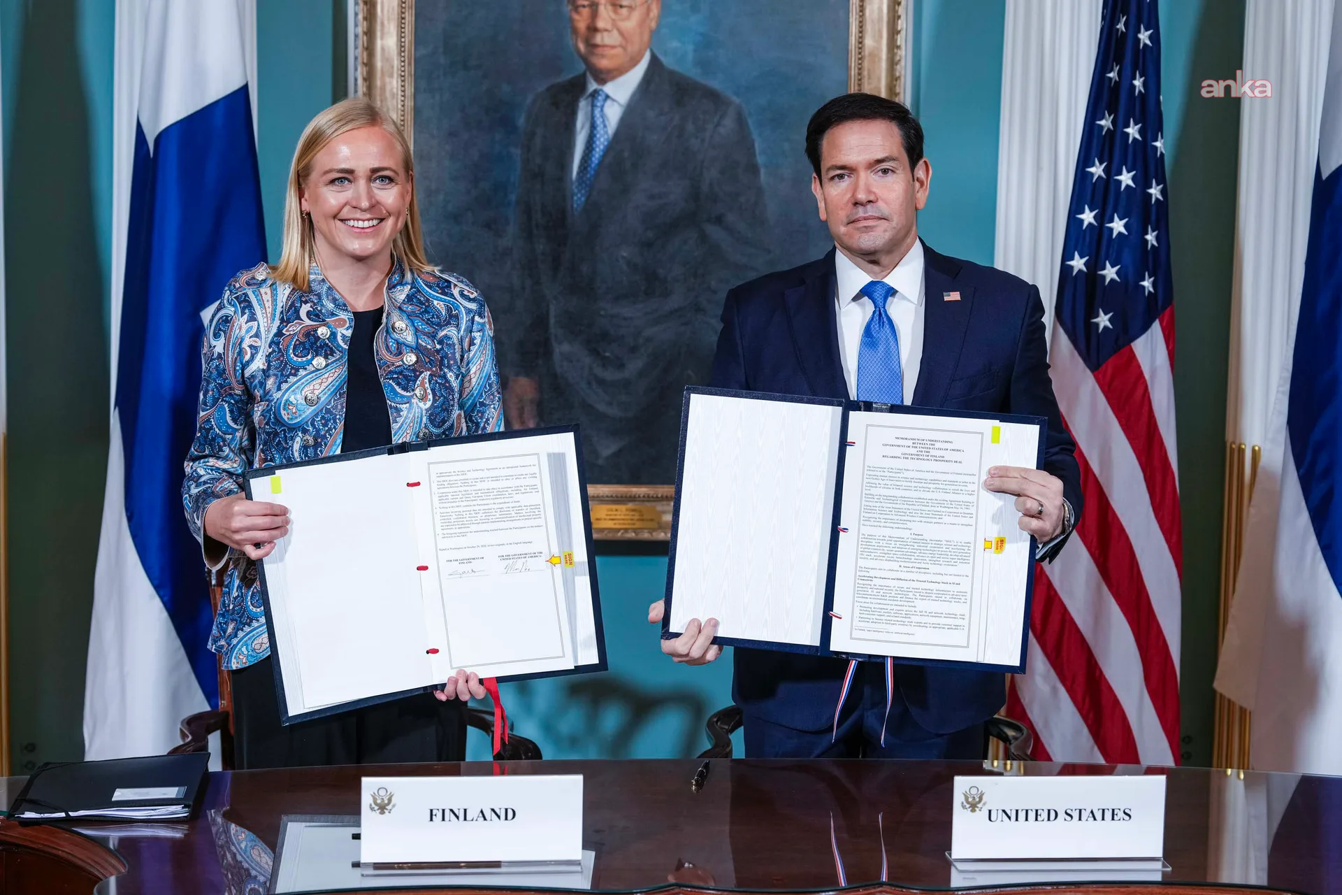 Marco Rubio ve Elina Valtonen iki anlaşma imzaladı