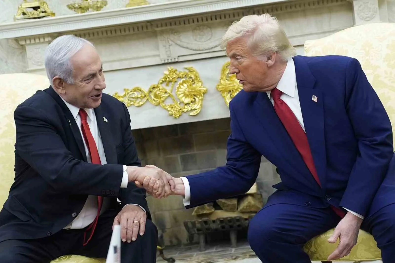 ABD BAŞKANI DONALD TRUMP (SAĞDA), BAŞBAKAN BİNYAMİN NETANYAHU (SOLDA)