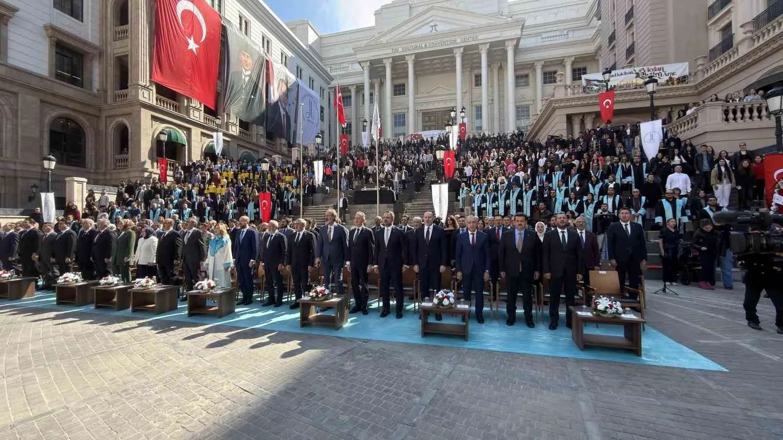 MİLLİ EĞİTİM BAKANI YUSUF TEKİN İLE İLİM YAYMA VAKFI MÜTEVELLİ HEYETİ BAŞKANI NECMEDDİN BİLAL ERDOĞAN, ANKARA MÜZİK VE GÜZEL SANATLAR ÜNİVERSİTESİ 2026-2027 AKADEMİK YILI AÇILIŞ TÖRENİ'NE KATILDI