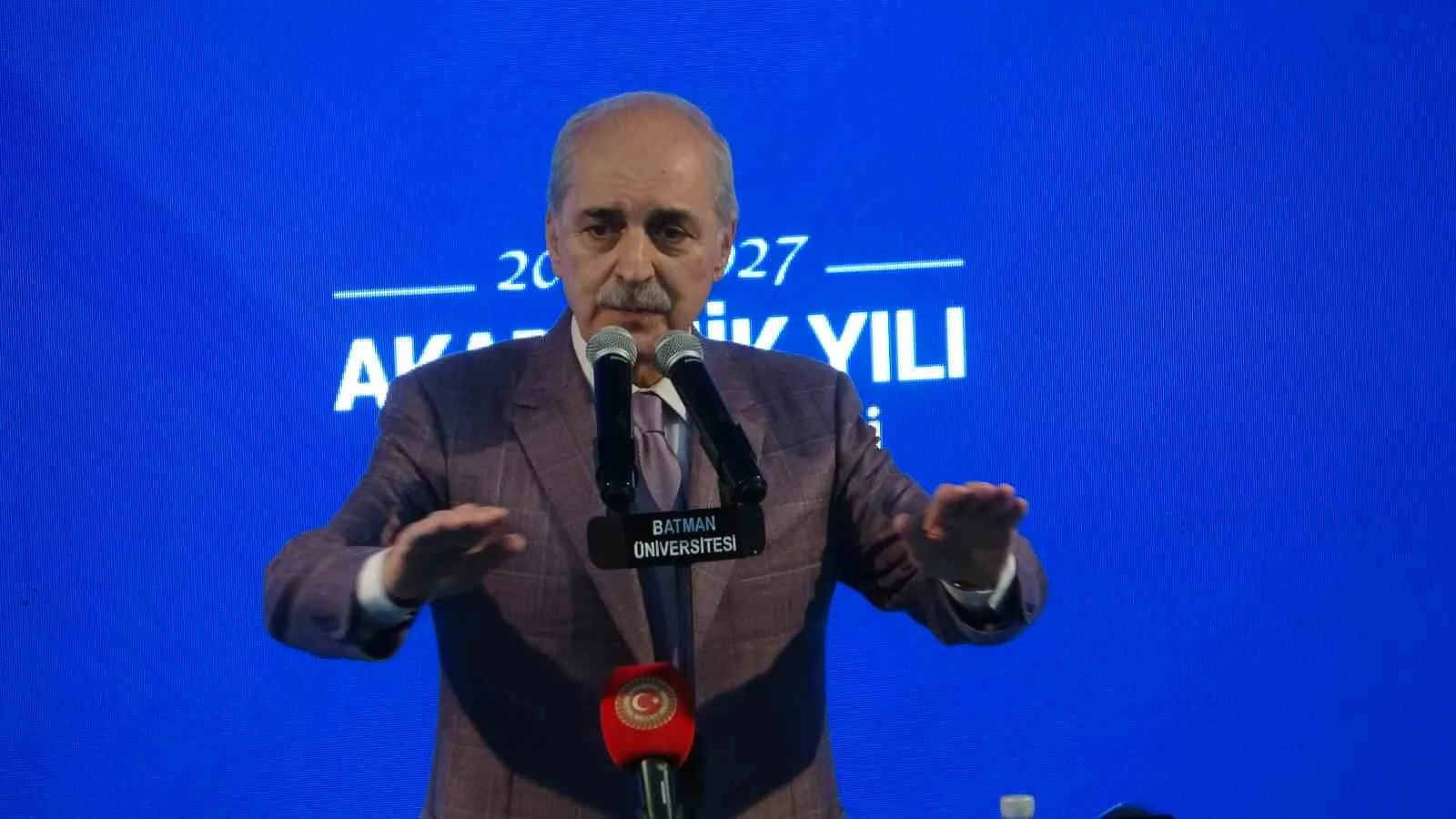 TBMM BAŞKANI NUMAN KURTULMUŞ PROGRAMDA KONUŞMA YAPTI