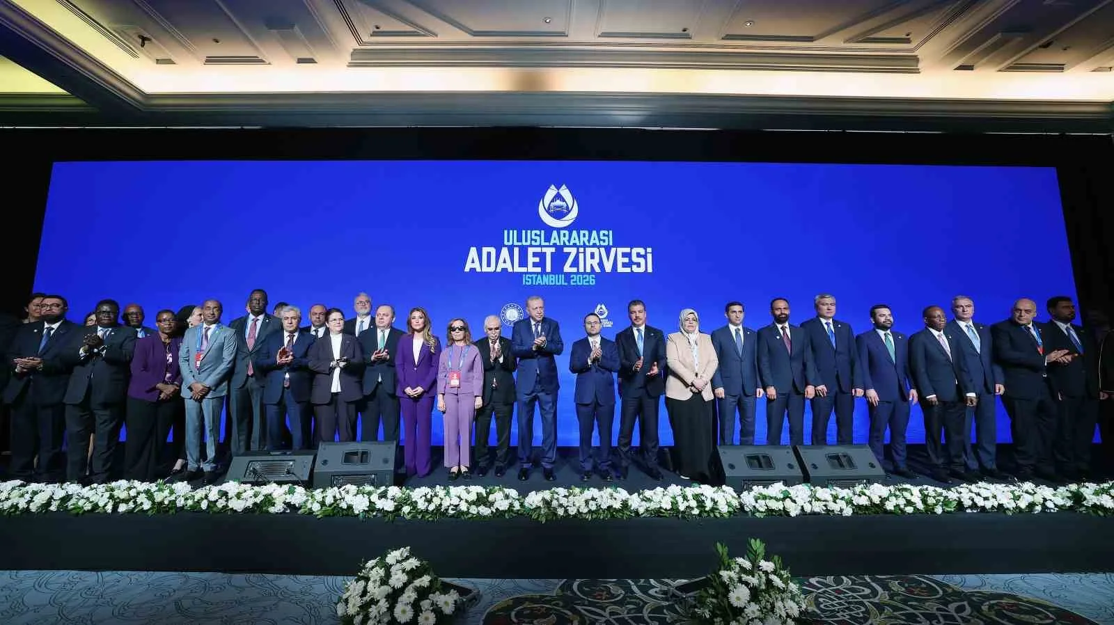 CUMHURBAŞKANI RECEP ERDOĞAN, ÇIRAĞAN SARAYI'NDA DÜZENLENEN ULUSLARARASI ADALET ZİRVESİNE KATILDI.