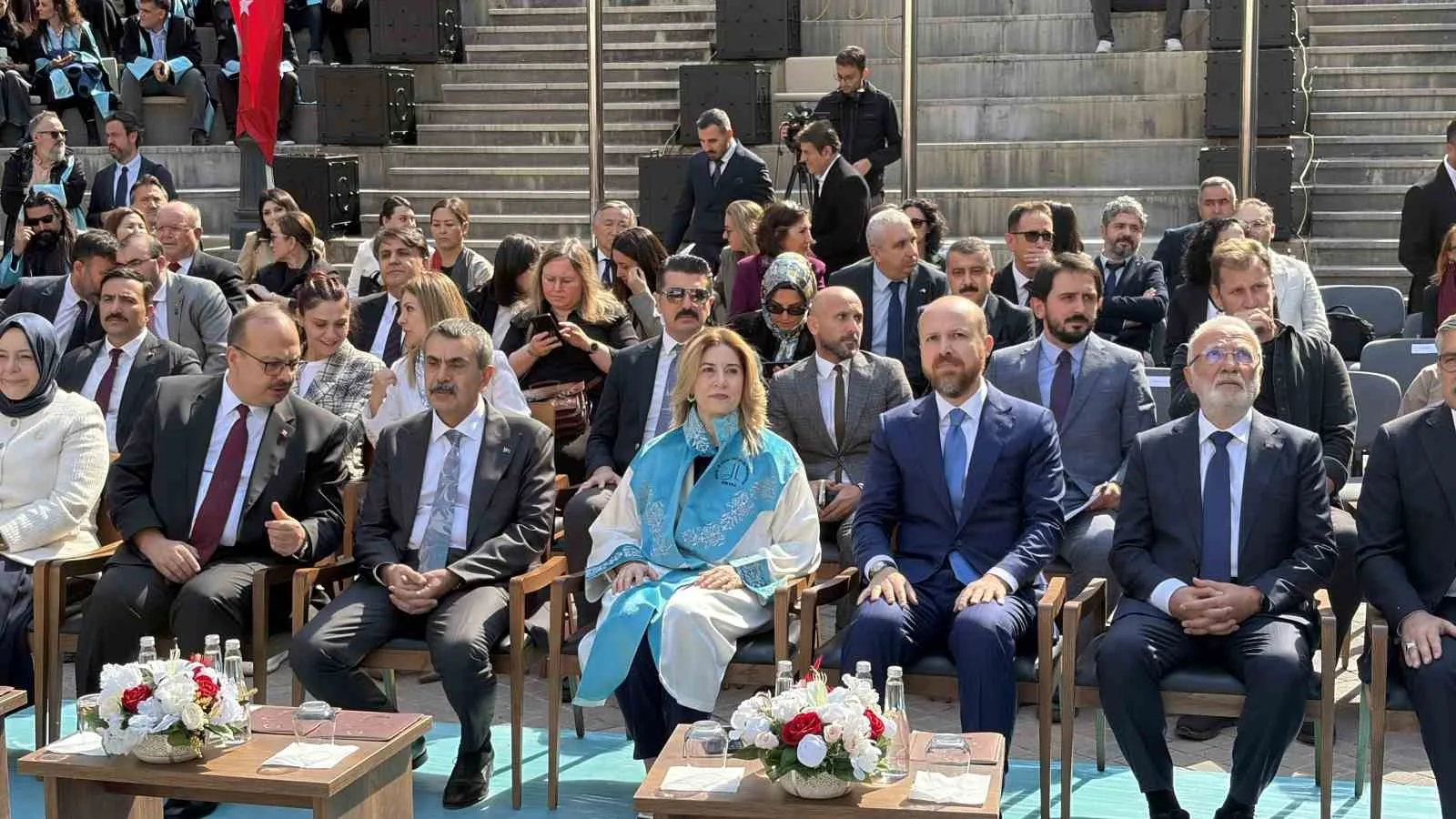 MİLLİ EĞİTİM BAKANI YUSUF TEKİN İLE İLİM YAYMA VAKFI MÜTEVELLİ HEYETİ BAŞKANI NECMEDDİN BİLAL ERDOĞAN, ANKARA MÜZİK VE GÜZEL SANATLAR ÜNİVERSİTESİ 2026-2027 AKADEMİK YILI AÇILIŞ TÖRENİ'NE KATILDI