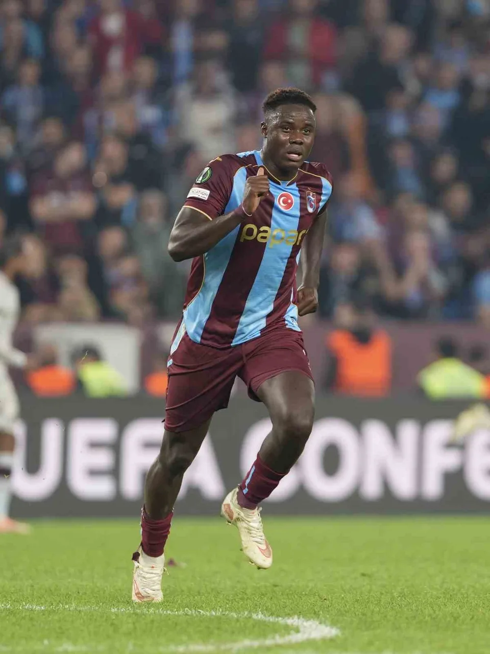 UEFA KONFERANS LİGİ 2. HAFTASINDA TRABZONSPOR, SAHASINDA İSKOÇ EKİBİ HEARTS'I 2-0 MAĞLUP ETTİ.