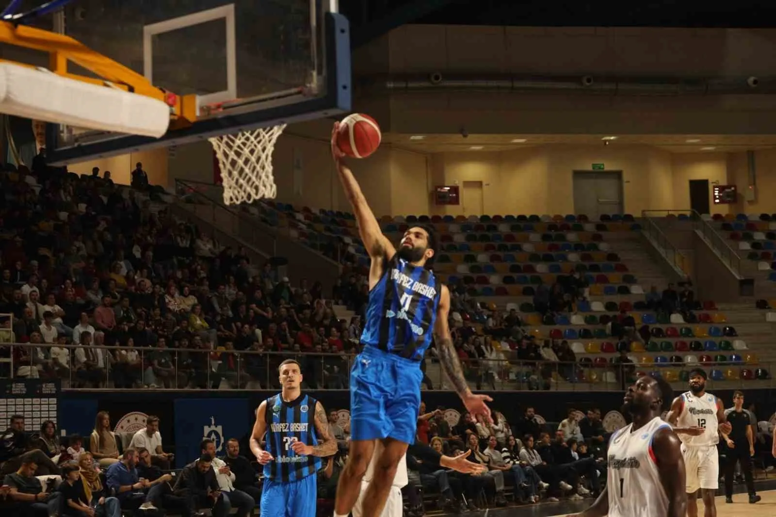 FIBA EUROPE CUP F GRUBU'NDA MÜCADELE EDEN KÖRFEZ BASKET, GRUPTAKİ ÜÇÜNCÜ MAÇTA İNGİLİZ EKİBİ MANCHESTER BASKETBALL'U KONUK ETTİ.
