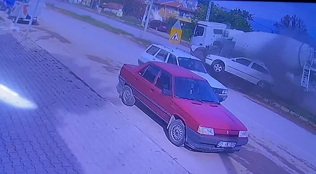 KAZA ANI GÜVENLİK KAMERALARINA YANSIDI